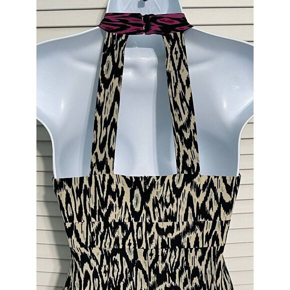 Nanette Lenore Silk Printed Mini Dress White 0‎ - Picture 3 of 16